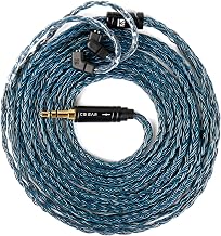 KZ ZS10 Pro IEM KBEAR ST24 Plus 16 Core 5N OCC Silver Plated In-Ear Headphone Cable for Moondrop Chu CCA CRA, ZS12 PRO X, Castor, ZAR (QDC Pin, 3.5mm Plug)