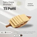 SAHU GAJAK BHANDAR Til Patti 350g | Tilkatri | Tilkut | Jaggery Sweets | Gud Gazak | Kurkuri Tilki Gajjak | No Added Preservatives or Colors | Made with Cow Ghee gallery image