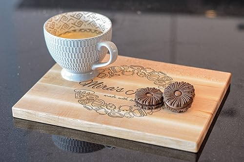 Miniatura 7 de Personalized Cutting Board, Customized Engraved Cutting Board, Gift for Wedding, Anniversary, Birthday, Housewarming | Walnut & Maple