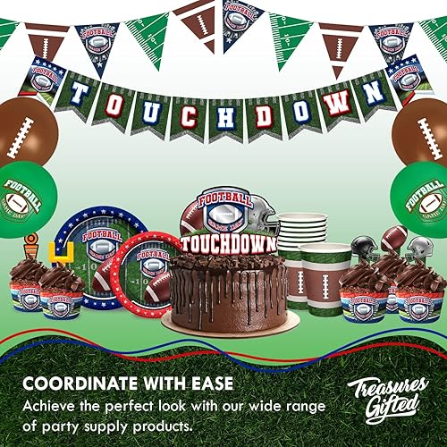 Miniatura 5 de Treasures Gifted Decoración para tartas de fútbol  Decoraciones de fiesta de fútbol  Suministros de fiesta de fútbol  Decoraciones de fiesta de