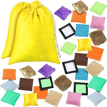 15 Pcs Sensory Bean Bags Bulk for Adults Autism Adhd Texture Shape Sorting