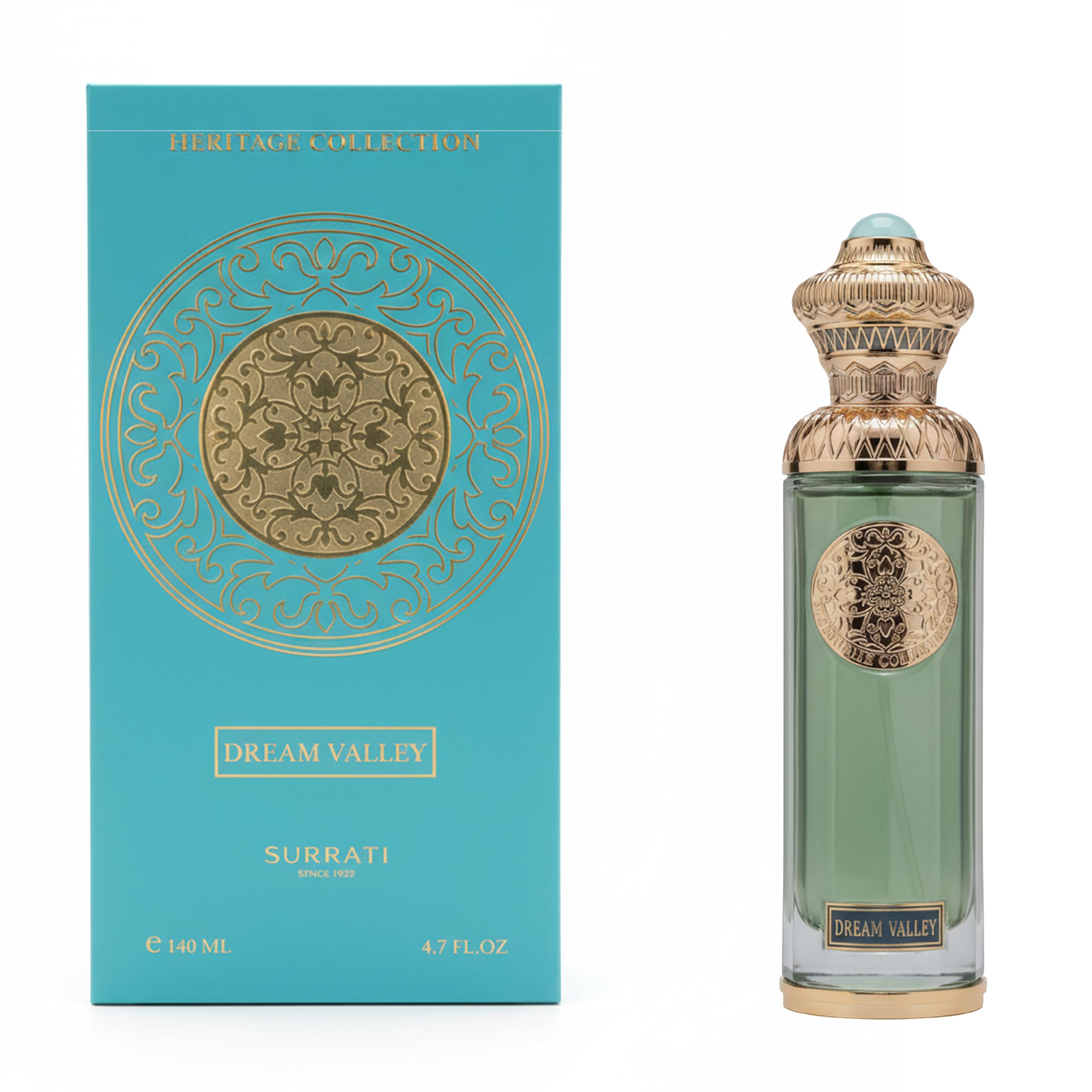 SURRATI HERITAGE COLLECTION - DREAM VALLEY Eau De Parfum For Women Spray 140ML(4.7 Oz) Long-lasting Arabian Perfumes For Women - Refreshing Crisp Citrus & Soft Floral Fragrance For A Touch Of Elegance