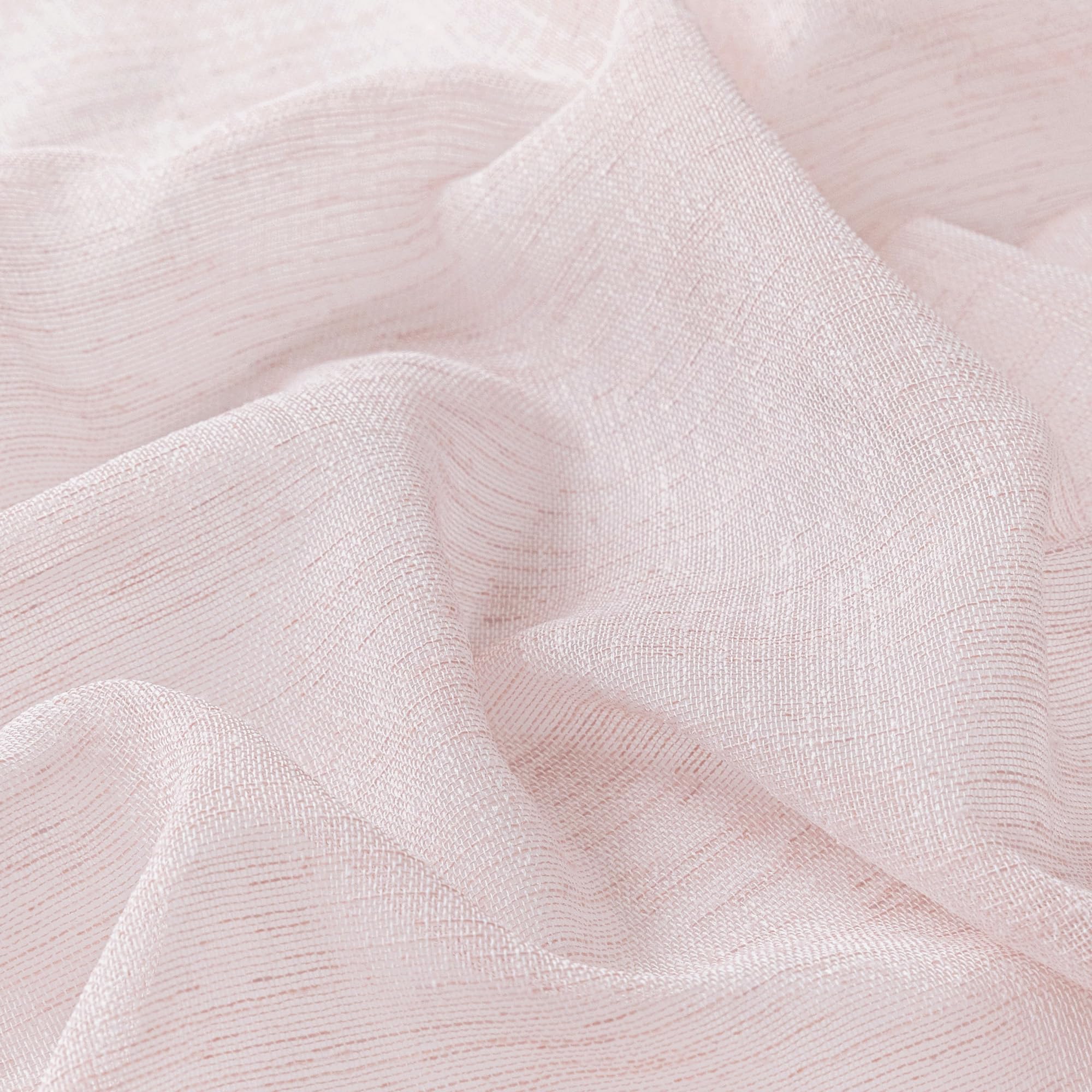 Rideau Rose Voilage 140x225cm Rideaux à Oeillet Semi-Transparent Décorations de Salon Moderne Enfant Chambre Cuisine Balcon Baie Vitrée Léger Romantique d'intérieur