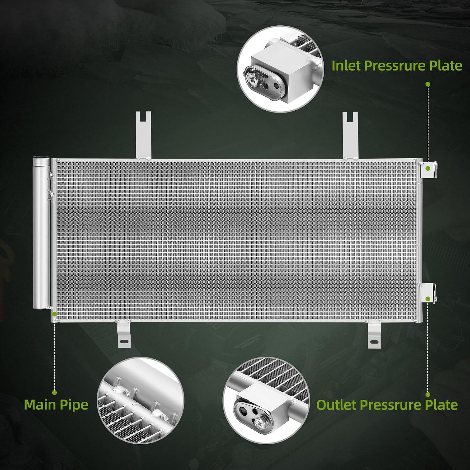 AUTOSAVER88 A/C AC Condenser Air Conditioning Condenser Compatible with 2018-2022 Accord L4 1.5L 2.0L