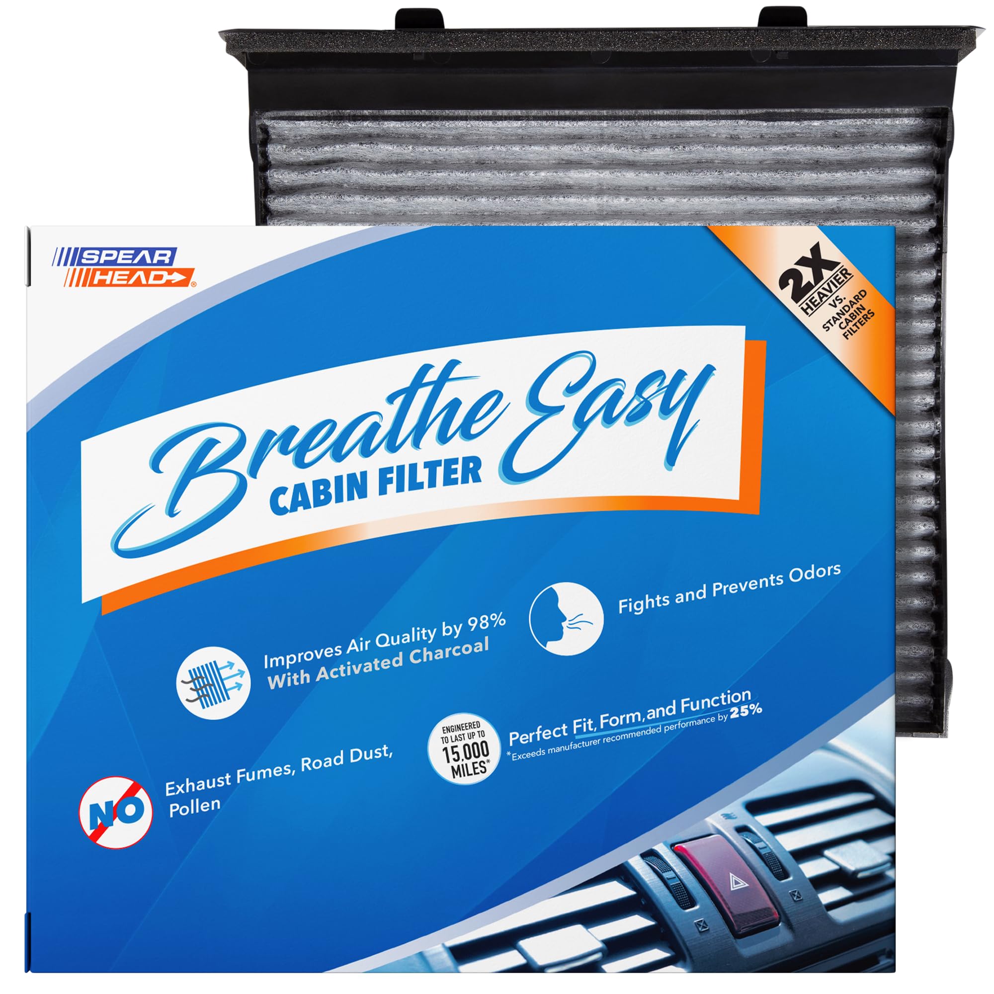 Amazon.com: Spearhead Odor Defense Breathe Easy Cabin Filter
