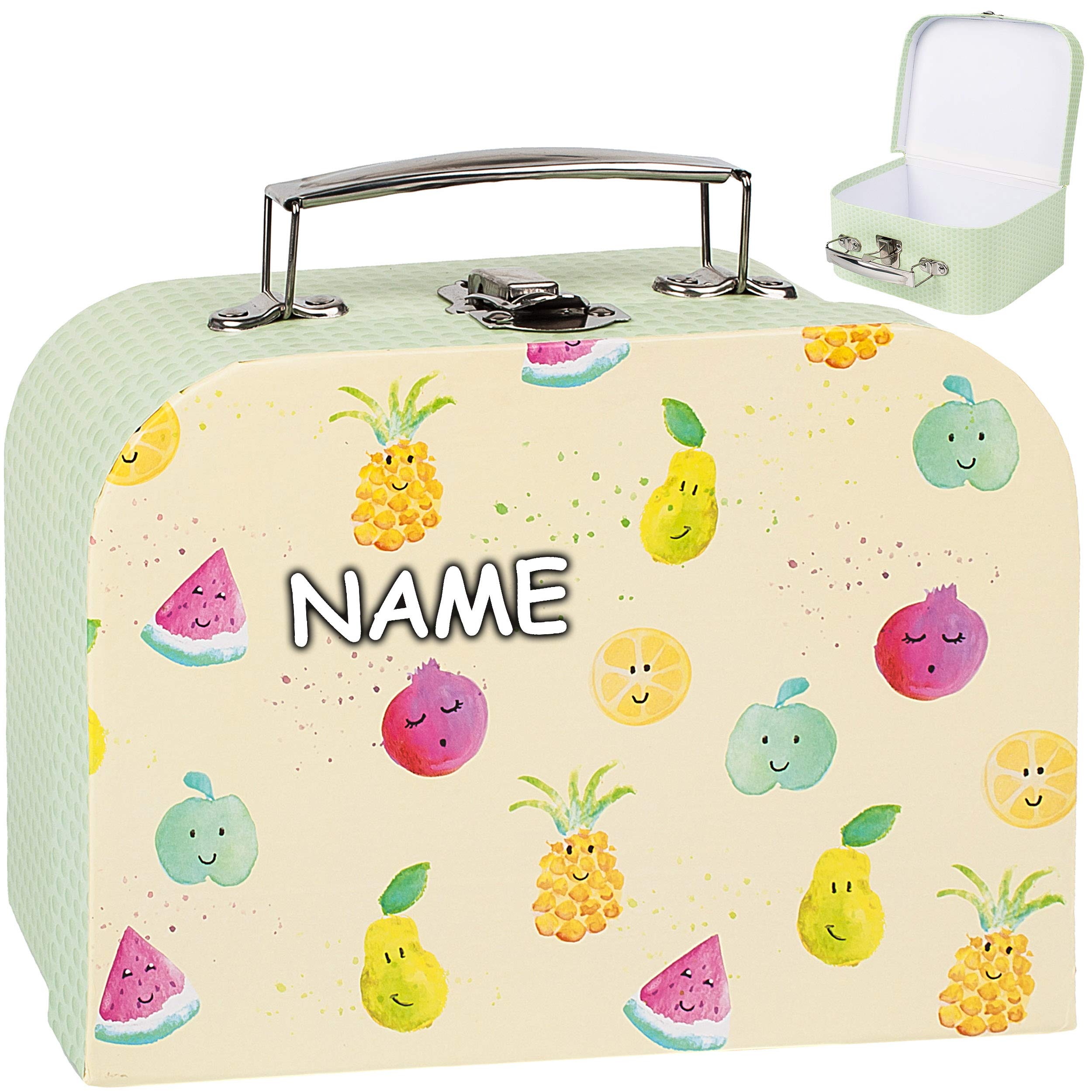 Kinderkoffer Rot Mit Weißen Punkten - Personalisiert Mit Namen - Ideal Für Reise & Spielzeug