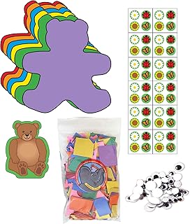 SHAPES ETC. Teddy Bear Activity Kit DIY Kits Classroom Projects for Small Children Giftable Kids Crafts Craft Assortment Personalized Easy Craft Projects Bulletin Board Decorations Parties USA Made - Buy now