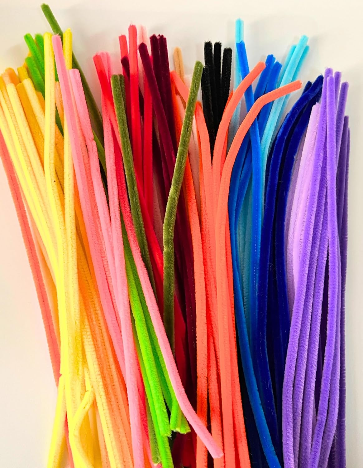 YIRGJERON Thick Pipe Cleaners for Craft & 100 Googly Eyes, 960pcs 24 Colors, Rainbow Color Chenille Stems for Art and Craft Projects Creative DIY Decorations Adult Stress Relief, 12inch