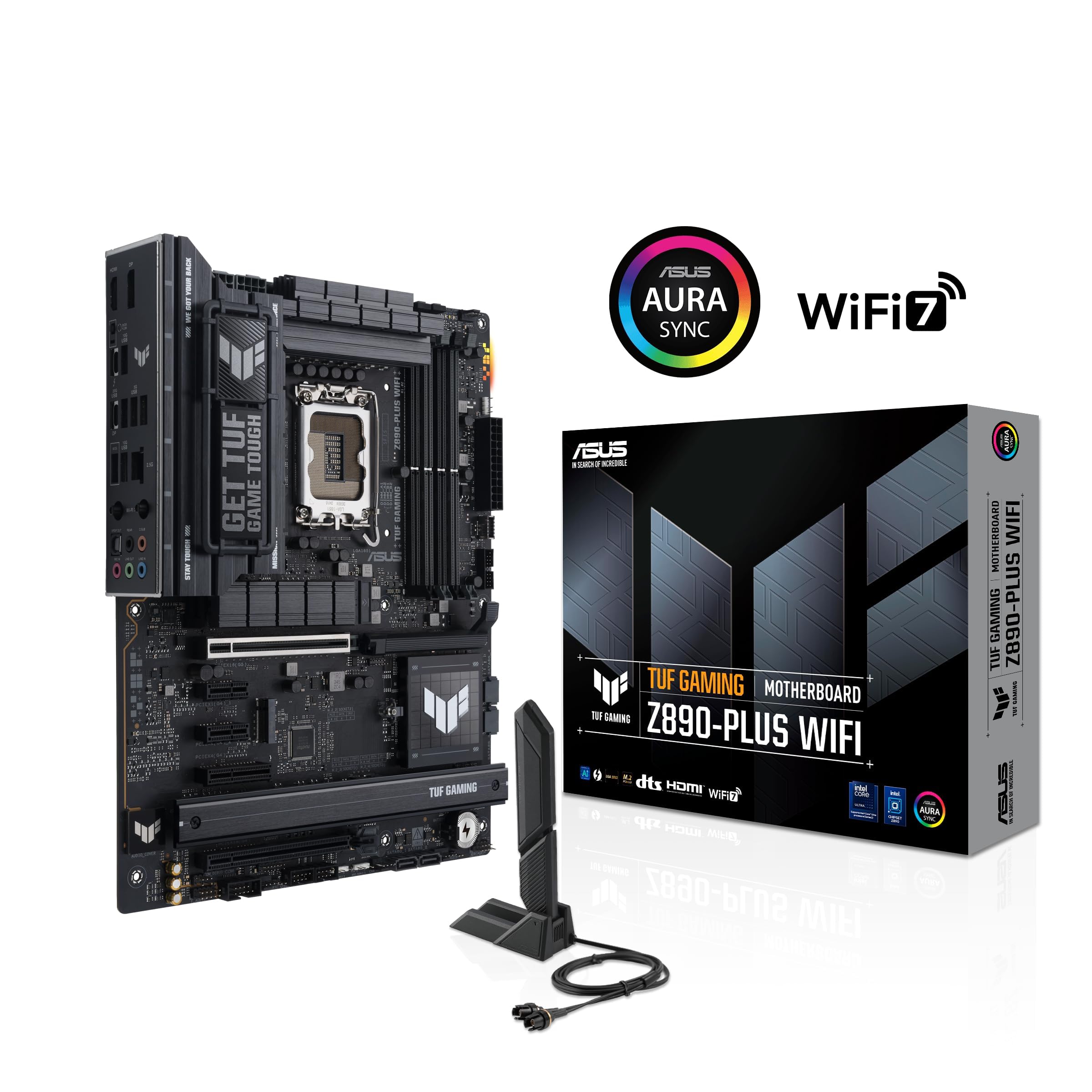 Micro Center Płyta główna procesora Combo - Ultra 9 285K 24-rdzeniowy LGA 1851 zestaw procesorów stacjonarnych z płytą główną Tuf Gaming Z890-Plus WiFi