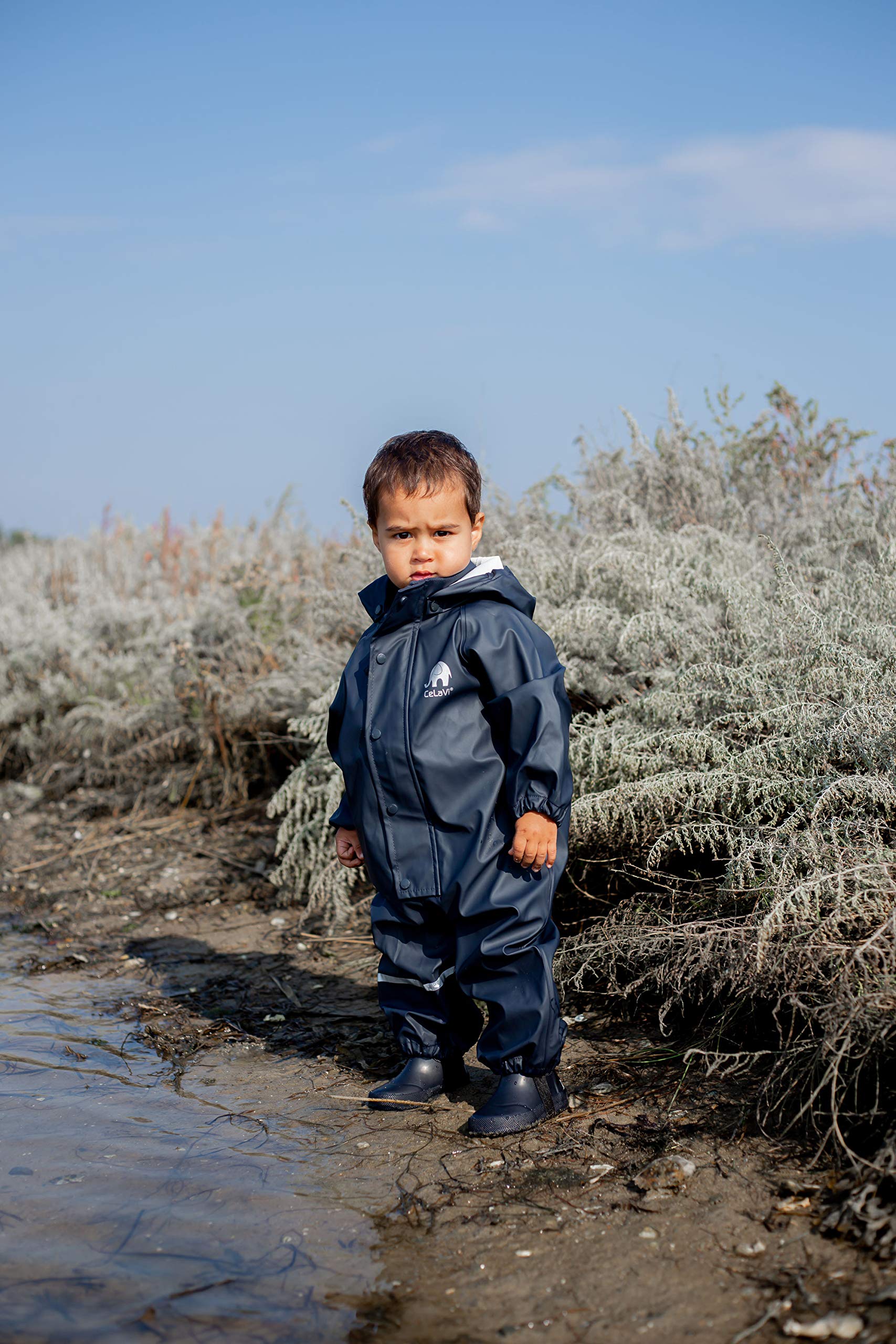 CeLaVi Regenanzug Einteilig In Vier Farben Chaqueta impermeable Niños