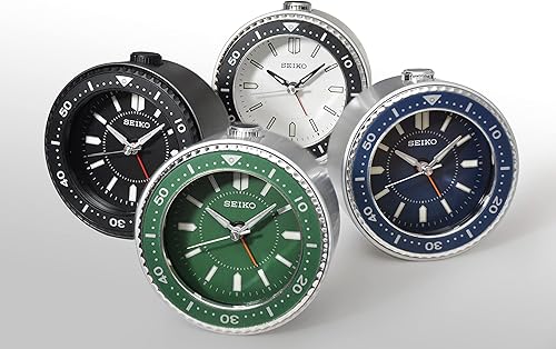 Miniatura 5 de Seiko Mai - Reloj despertador para dormitorio, color negro