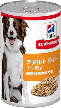 Amazon ヒルズ サイエンス ダイエット ドッグフード 肥満傾向の成犬用 アダルト ライト 1歳以上 370g 12缶 ケース販売 ヒルズ サイエンス ダイエット ウェット 通販
