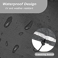 Vista 3 de Funda de asiento de barco, funda de almacenamiento de asiento doble espalda con espalda, protector de asiento impermeable, Oxford 420D de servicio