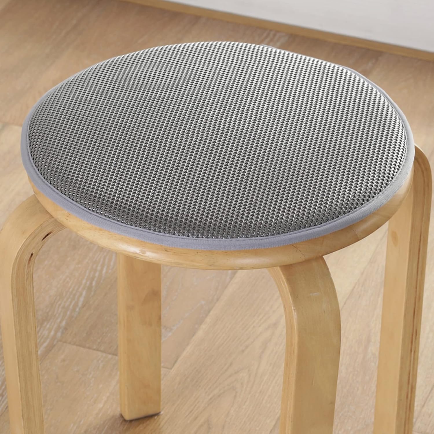 Round Seat Cushion with Ties 20 Inch Breathable Stool Cushion Cover Tatami Cushion Pillow Kitchen, Home, Office, Patio Chair Pads with Ties (Blue, 20 inch)