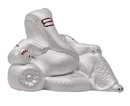 PRD CARATCAFE Lord Ganesha Ganpati Elephant God Idol Pure Silver 999 Statue,BIS Hallmark Certified for Puja Temple Good Luck Gift & Home Decor ( NET WT 22 GMS) [ 2.75 x 1.75 Inches ]