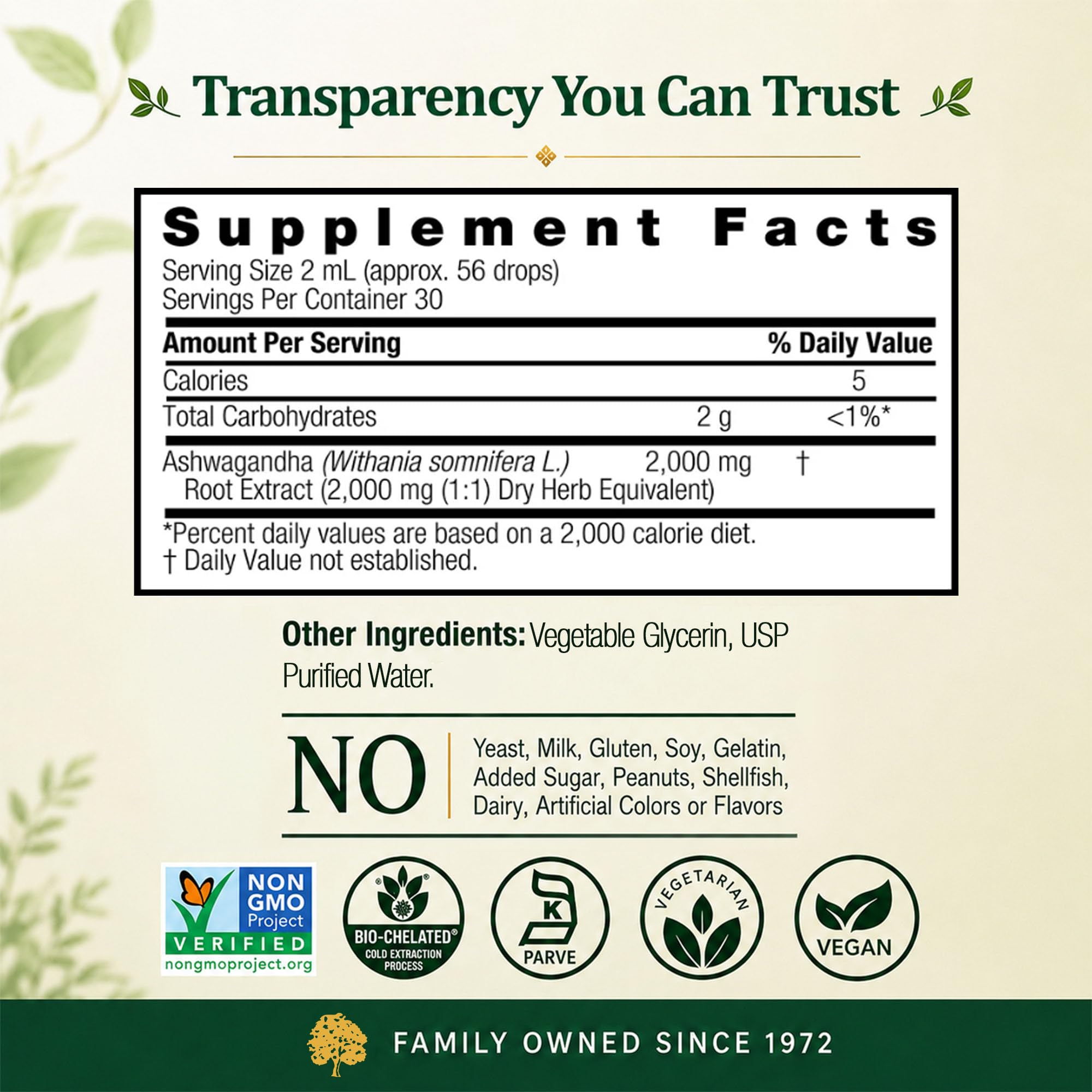Nature's Answer Ashwagandha Root | Herbal Supplement Maintain Healthy Immune Function | Supports Body Against Stress | Gluten-Free, Alcohol-Free & Vegan 2oz — Amazon image 4