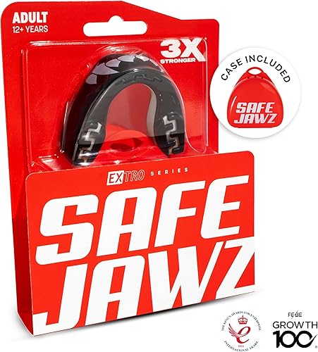 Miniatura 6 de SAFEJAWZ - Protector bucal de corte delgado para adultos y jóvenes, con estuche, ideal para boxeo, baloncesto, lacrosse, fútbol, MMA, artes