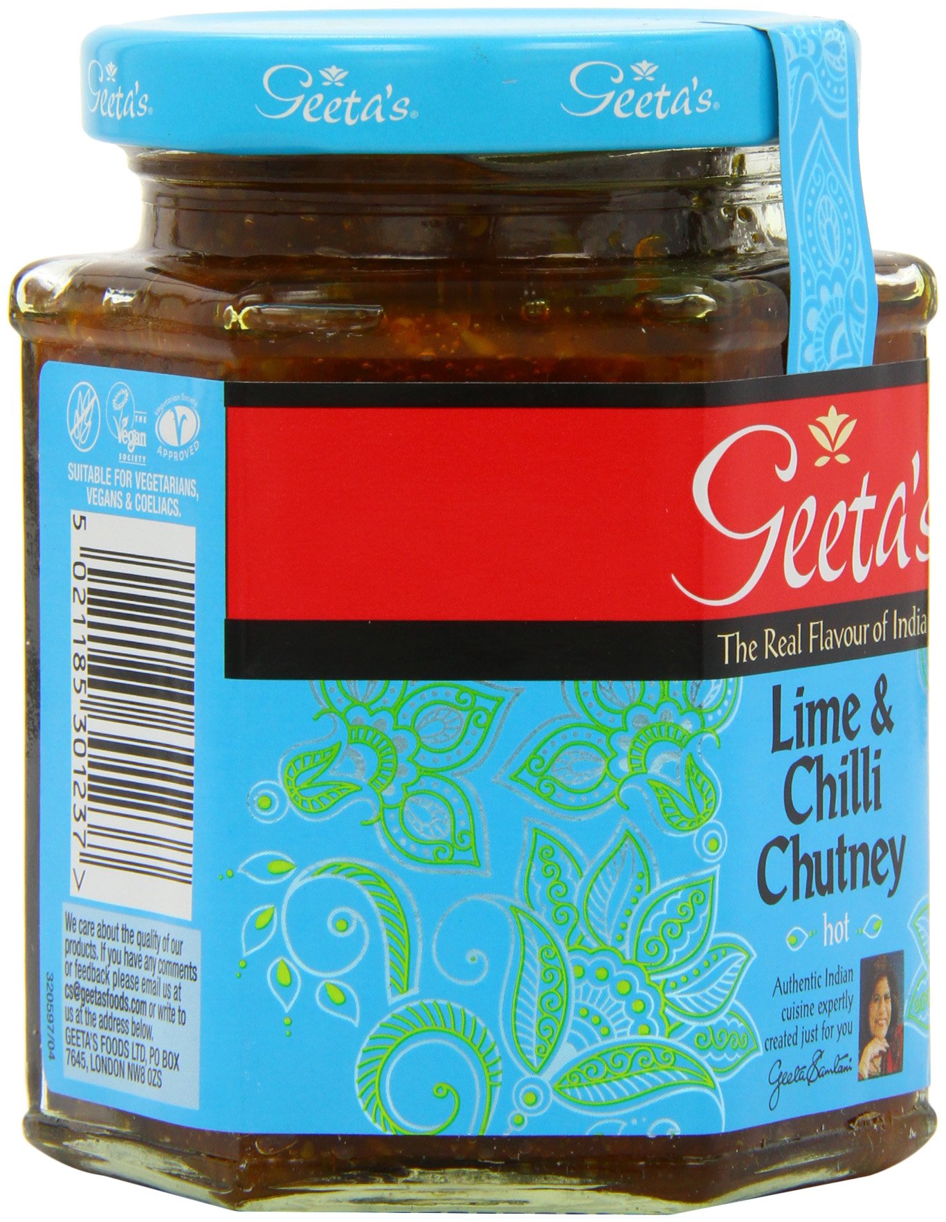 Geeta's Lime and chilli Chutney 310 g (opakowanie 6 szt.)