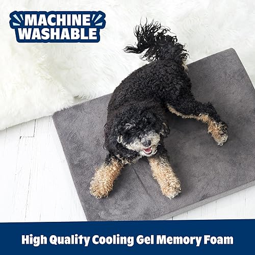 Miniatura 5 de Barkbox cama para perro con plataforma de espuma viscoelástica, colchón de felpa para alivio ortopédico de articulaciones, lavable a máquina con