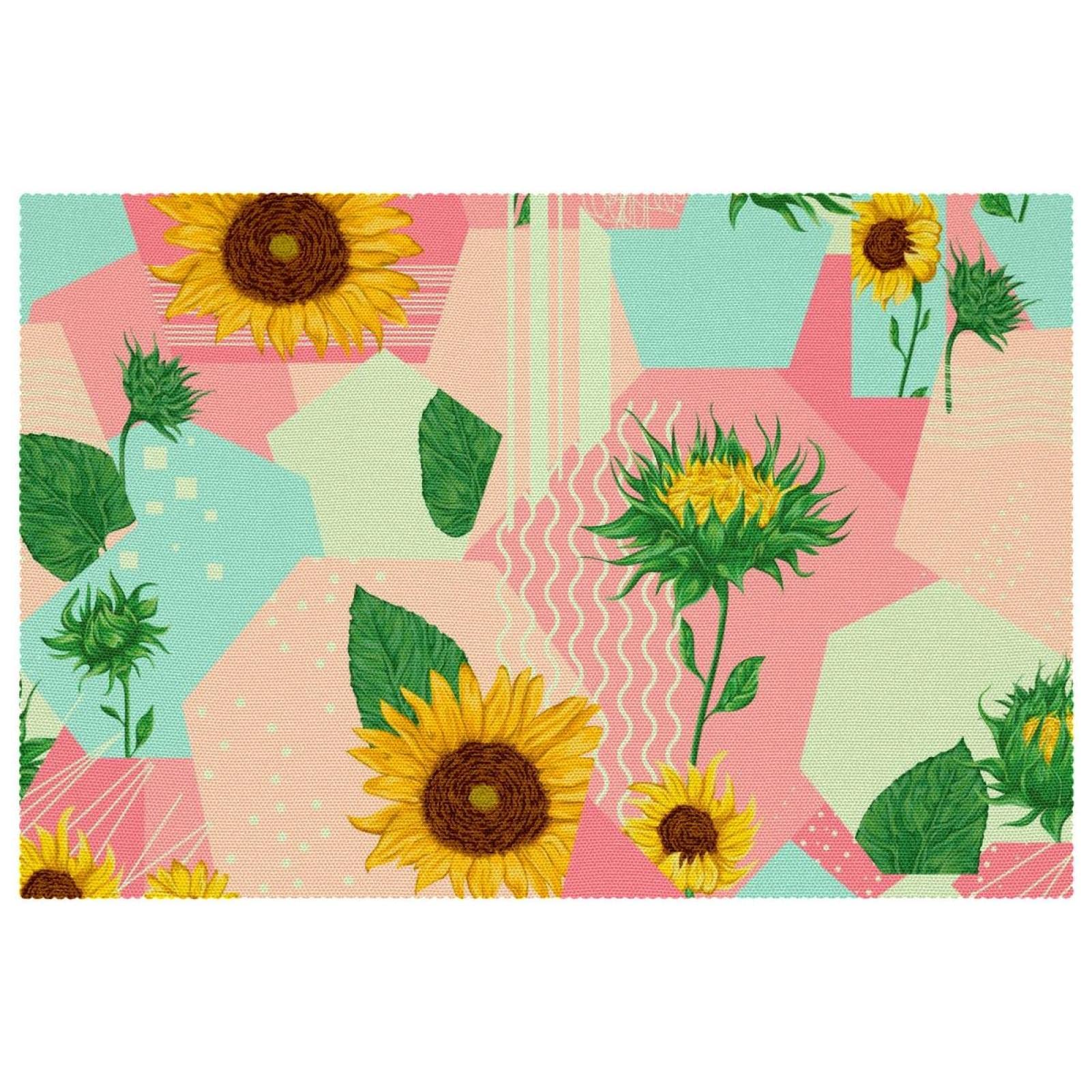 Set de table tournesol lot de 6 pièces antidérapantes pour la salle à manger 30x46 cm