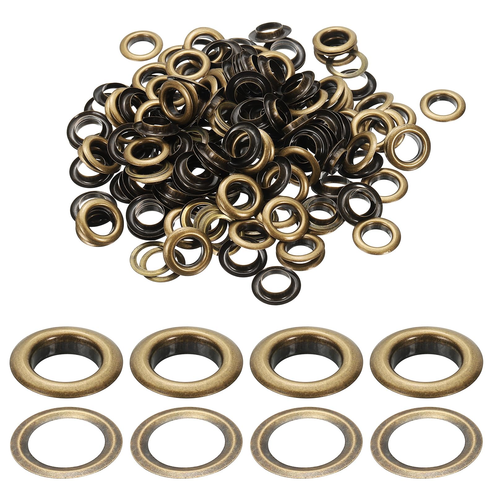 PATIKIL 12mm/1/2" Metal Eyelets