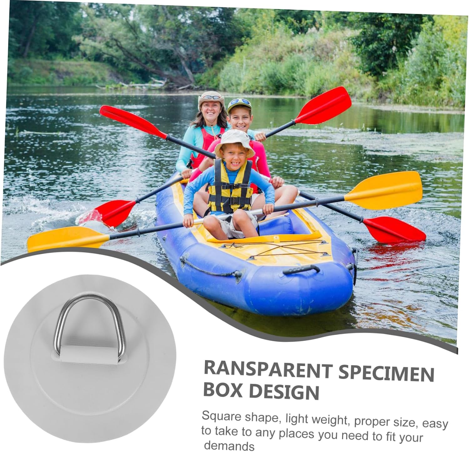 Canoe Handle Accessories Pad Eye Plate Hooks Boat Accessories Cap Screw Valve Kayak Air Screw Valve