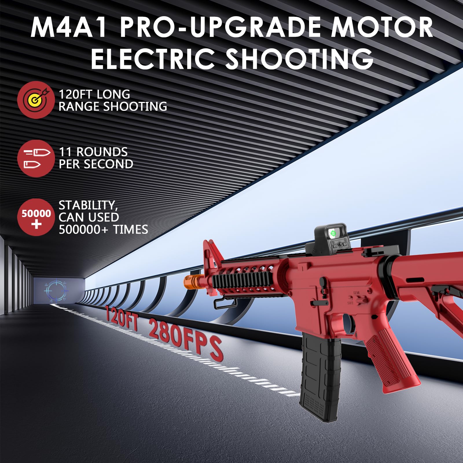 Amazon.com: Electric Gel Blaster Large Toy-M4A1 with Rechargeable
