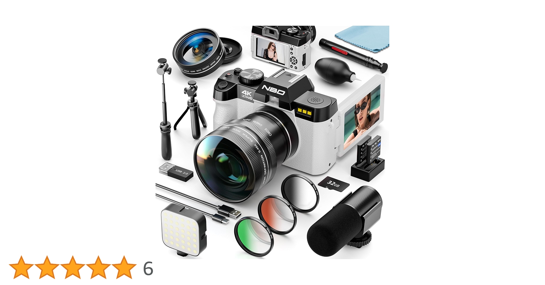 Amazon | NBD 4K 4800万画素・120FPSデジタルカメラ【Wi-Fiとアプリ