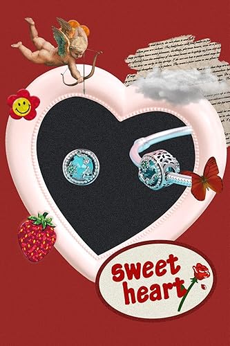 Miniatura 2 de Dije de corazón de amor de plata de ley 925, cuentas caladas para pulseras y collares con circonita cúbica 5A, regalos de joyería para el día de la