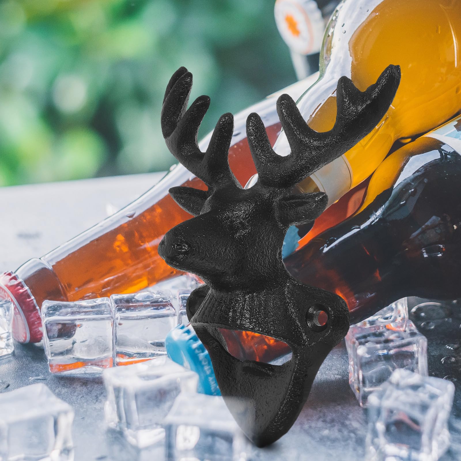 UPKOCH Abridor de Botellas de Cerveza de Metal Negro, Ligero y Resistente, Diseño Vintage para Graduaciones y Ocasiones Obsequios, Práctico y Duradero