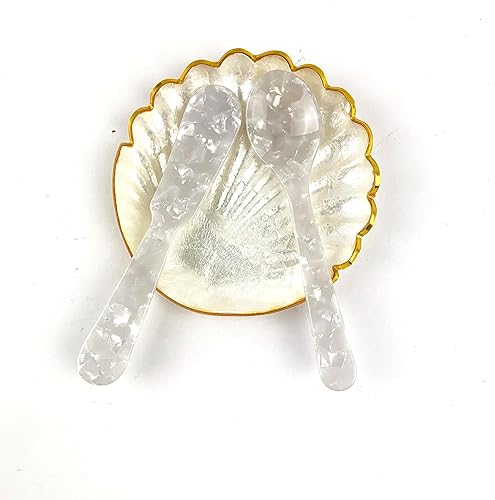 Miniatura 7 de 3 cucharas de postre acrílicas coloridas, cucharas pequeñas para helado, café, agitación, cucharas de caviar, cucharas finamente decorativas de 4.5