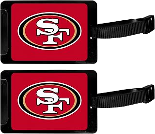 Siskiyou NFL San Francisco 49ers Luggage Tag, 2 pk, Black
