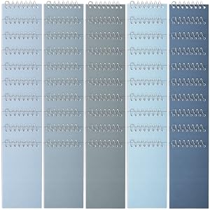 Teling 50 Pcs Spiral Graph Paper Memo Pads Bulk 3x5 Inch Small Note Pads Top Spiral Pocket Graph