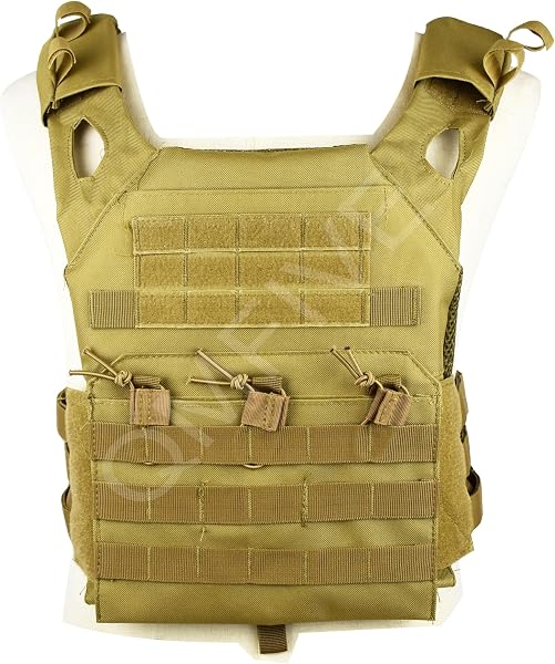 QMFIVE Chaleco táctico de airsoft, Ligero Placa portador JPC Chaleco Táctico de Airsoft, Unisex Adulto para Airsoft Paintball CS (JPC-VESTBLACK) - 1