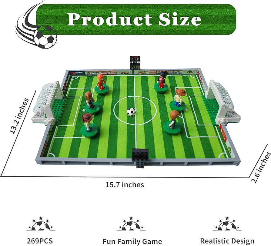 Amazon.co.jp: サッカーフィールドビルディングブロックセット