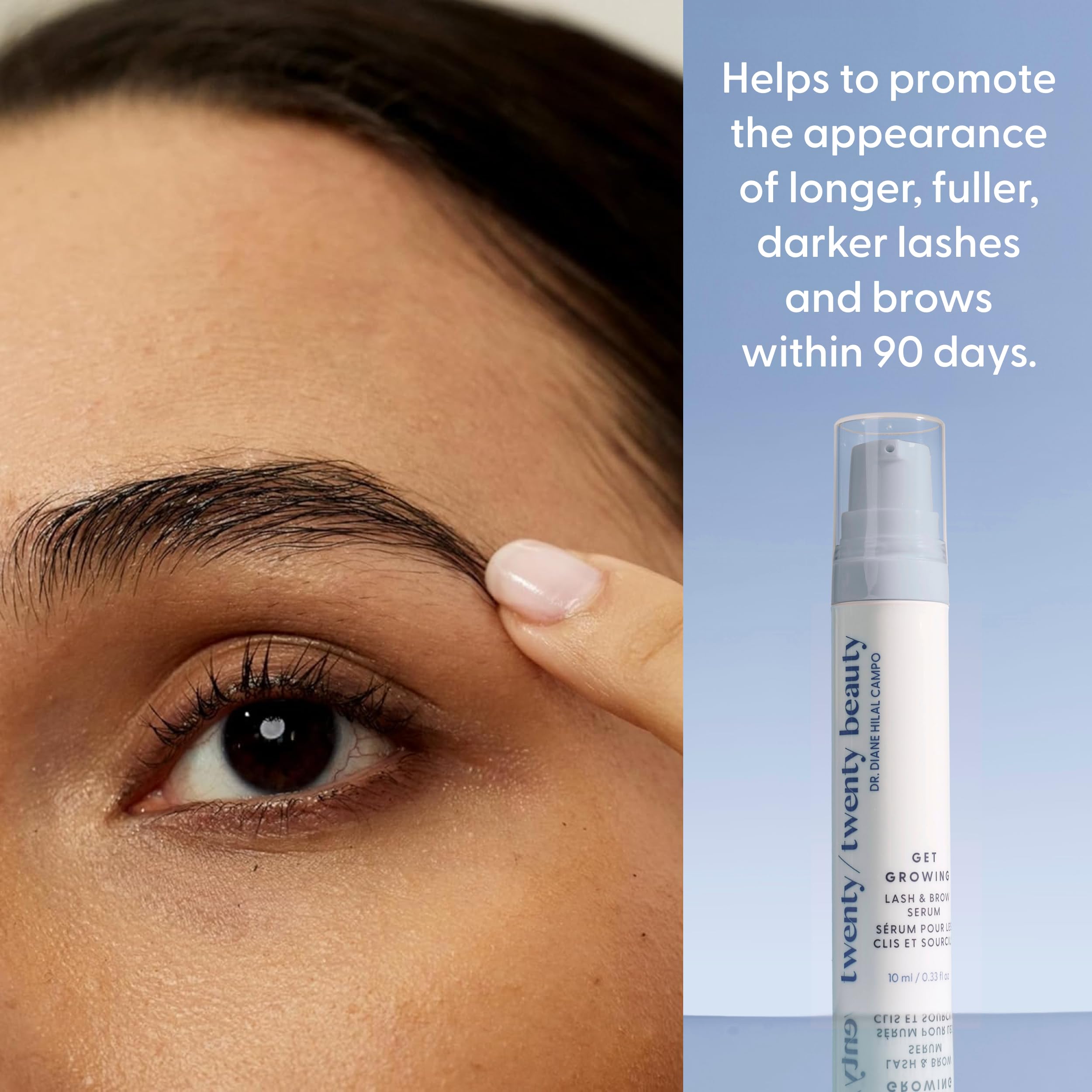 Twenty/Twenty Beauty Get Growing Lash & Brow Serum for Sensitive Eyes