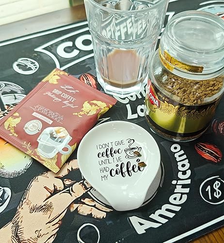 Miniatura 6 de Soporte para cucharas de café, accesorios de barra de café y soporte para cuchara, I DON'T GIVE EEFFOC UNTIL I 'VE HAD MY COFFEE, soporte de cuchara