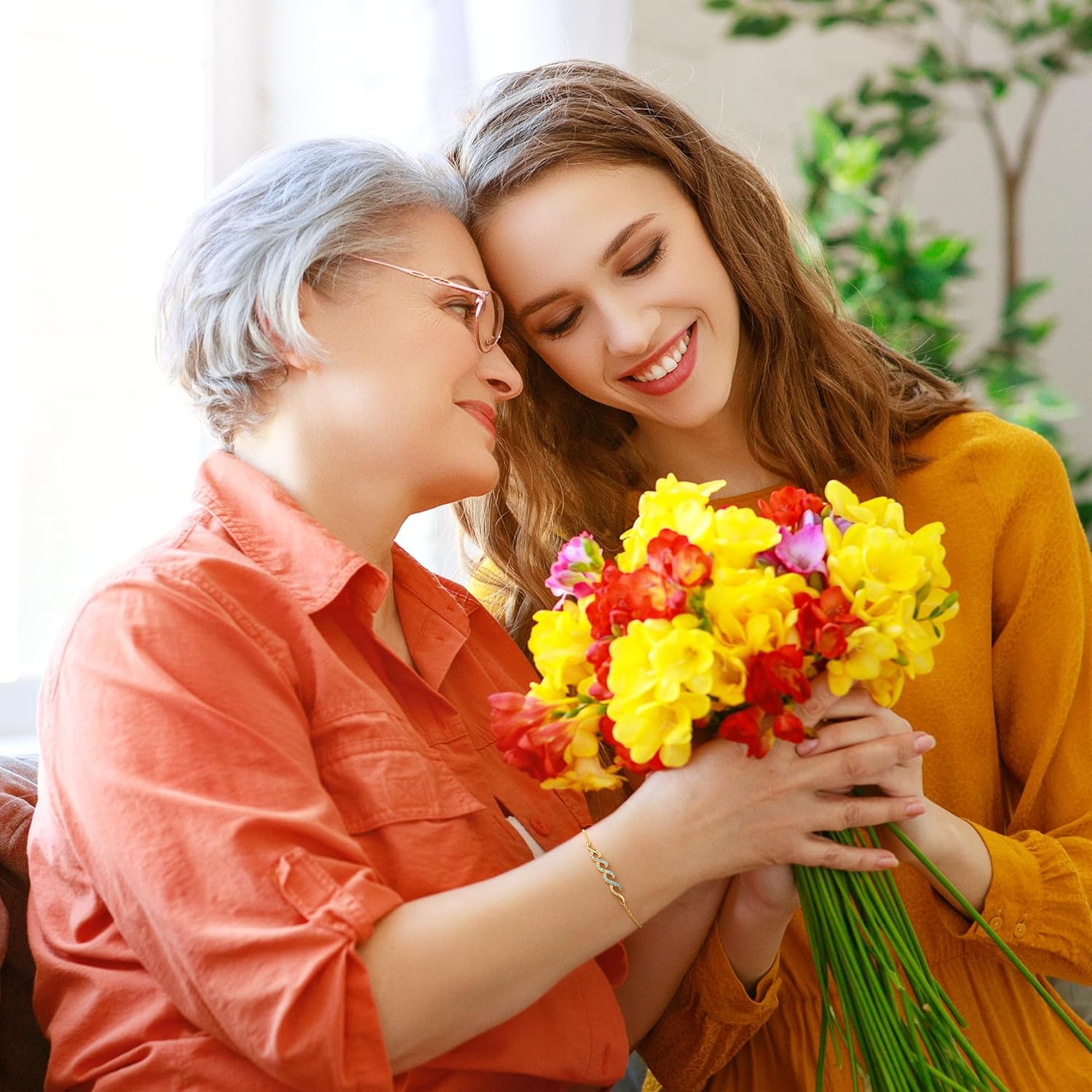 IEFLIFE Birthday Gifts for Women - 14K-Gold-Plated Zirconia Wave Bracelet Birthday Gifts for Women Her, 30 40 50 60 70 Year Old Gift for Women Her, Happy Birthday Wave Bracelet Jewelry Gift - Image 3