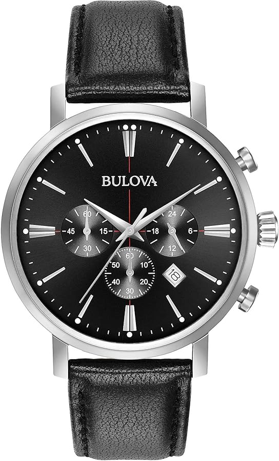 Amazon.com: Bulova Men's Classic Aerojet Stainless Steel 6-Hand