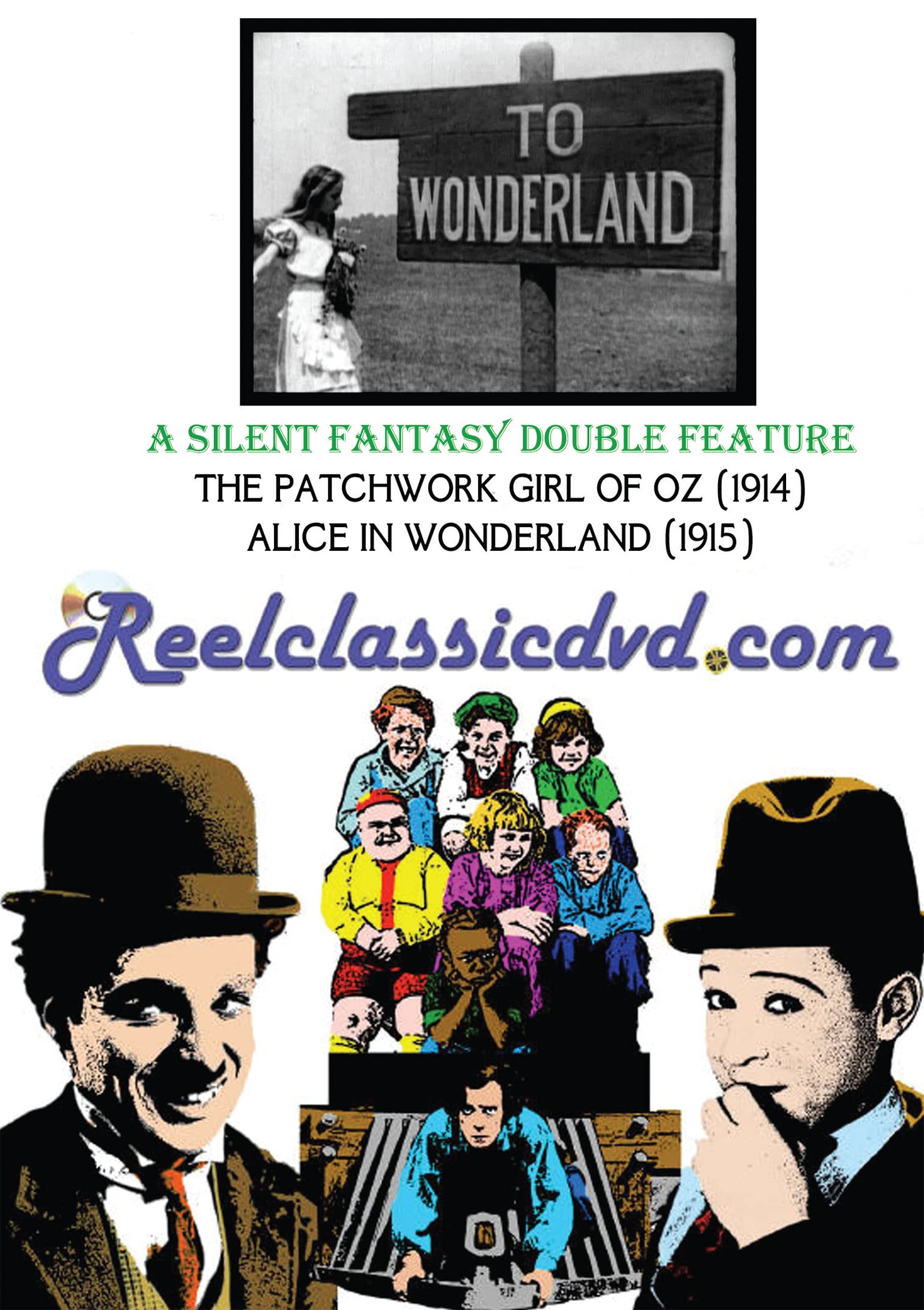Cine mudo en DVD con Alice in Wonderland y The Patchwork Girl of Oz de importación estadounidense
