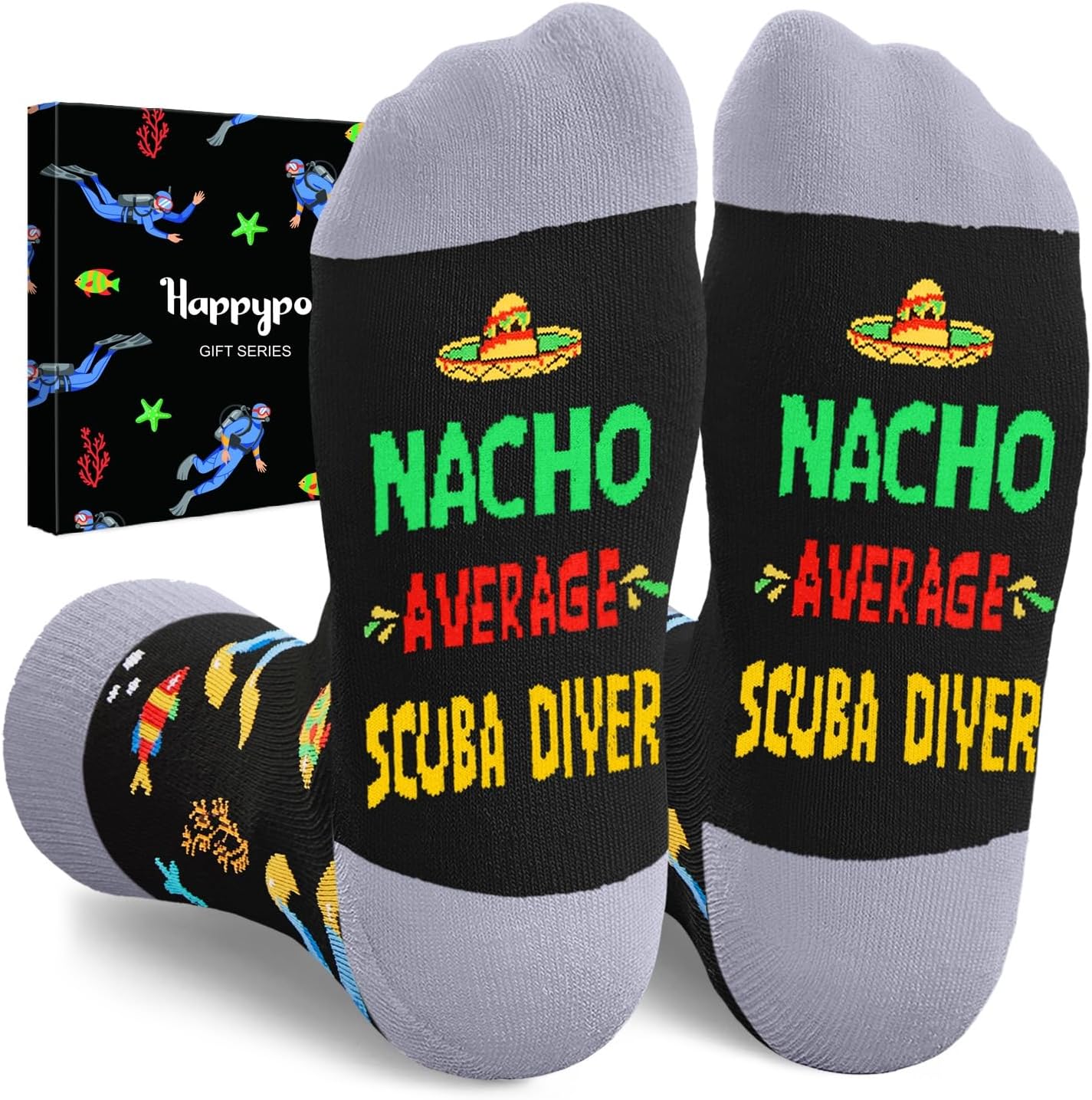 HAPPYPOP Gifts for Mechanic Architect - Trainer Diver Plumber Designer Socks for Him Her