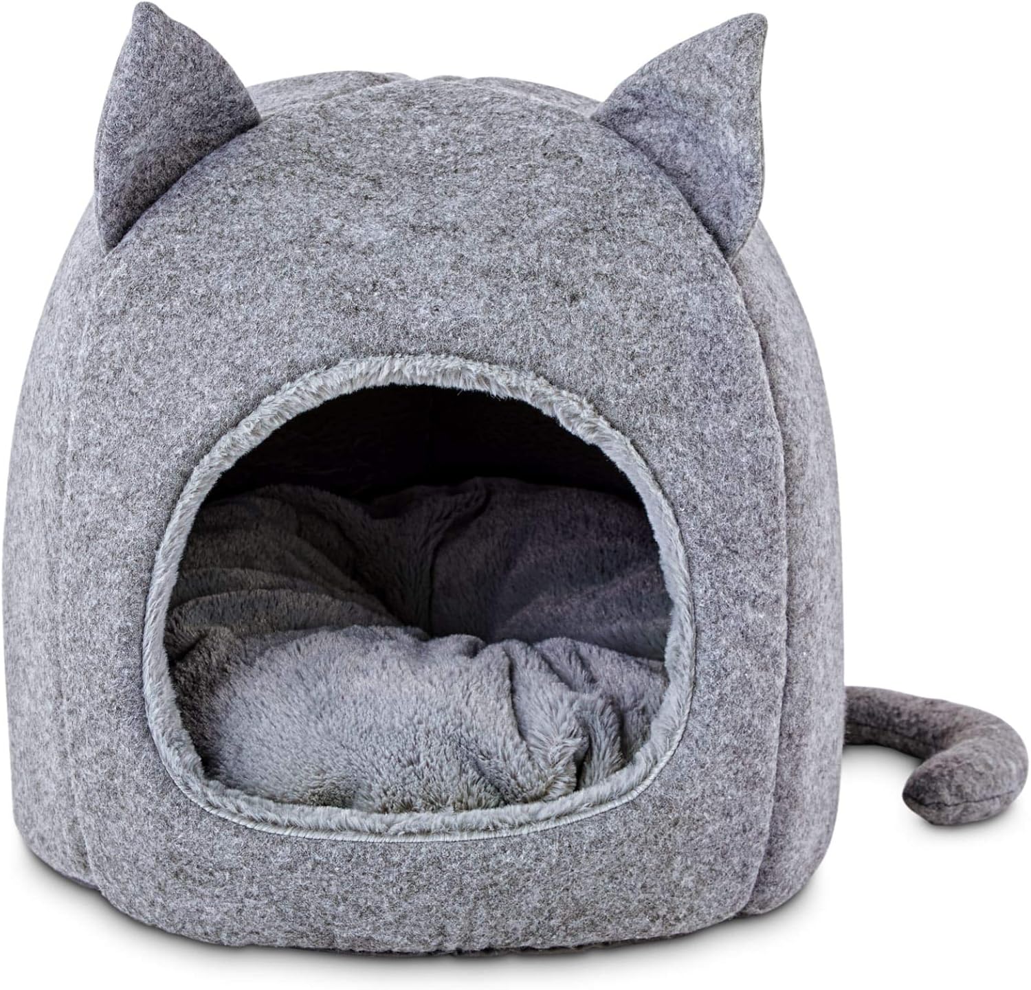 hooded cat bed