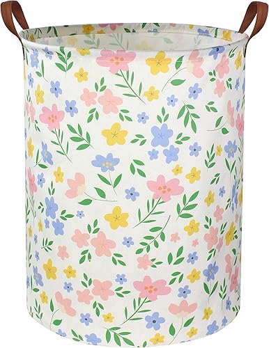 HIYAGON Cesta de lavandería para niñas, cesta organizadora de almacenamiento de juguetes para bebé, cesta de regalo para decoración de dormitorio