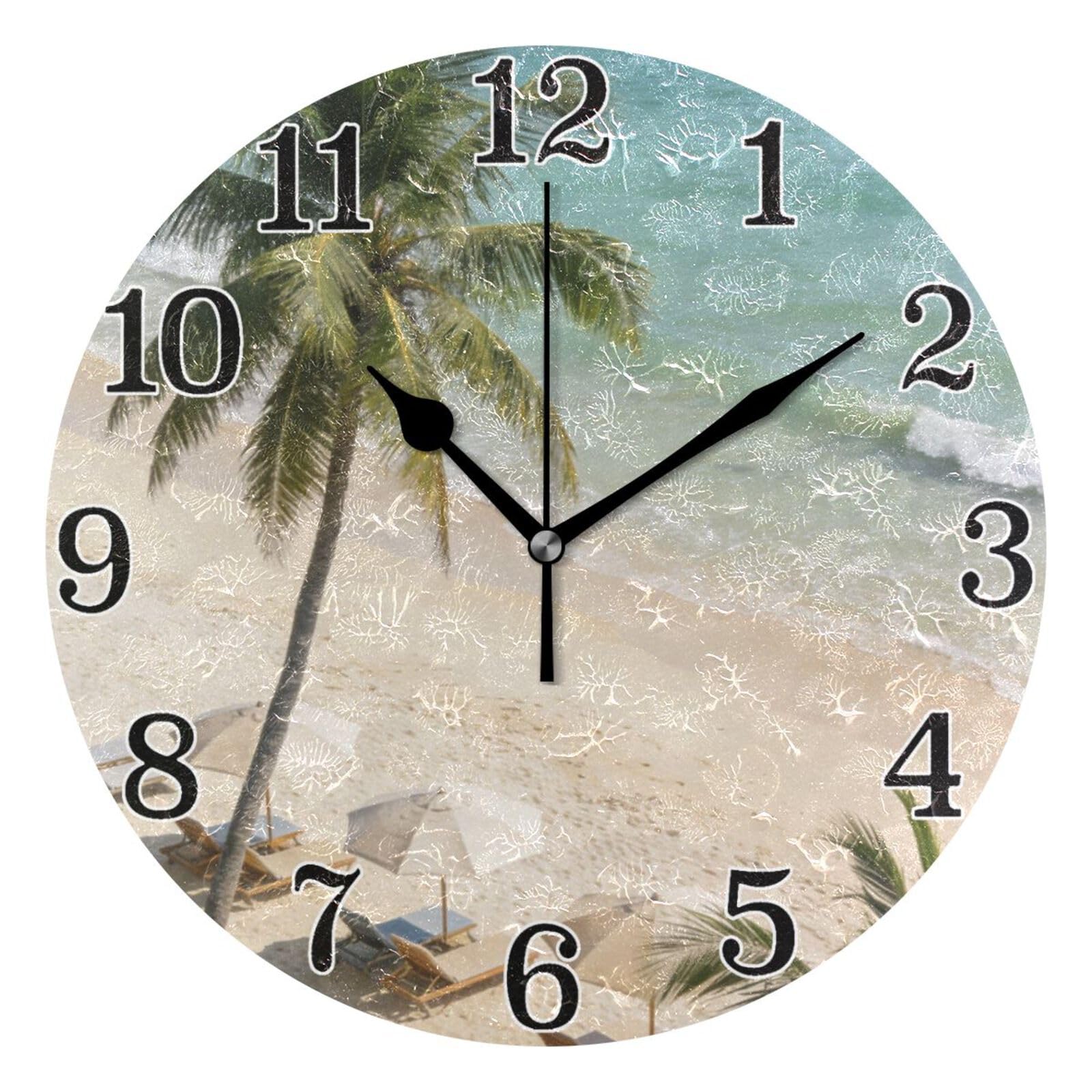 Horloge murale ronde sans bruit pour retrouver le sommeil et le calme