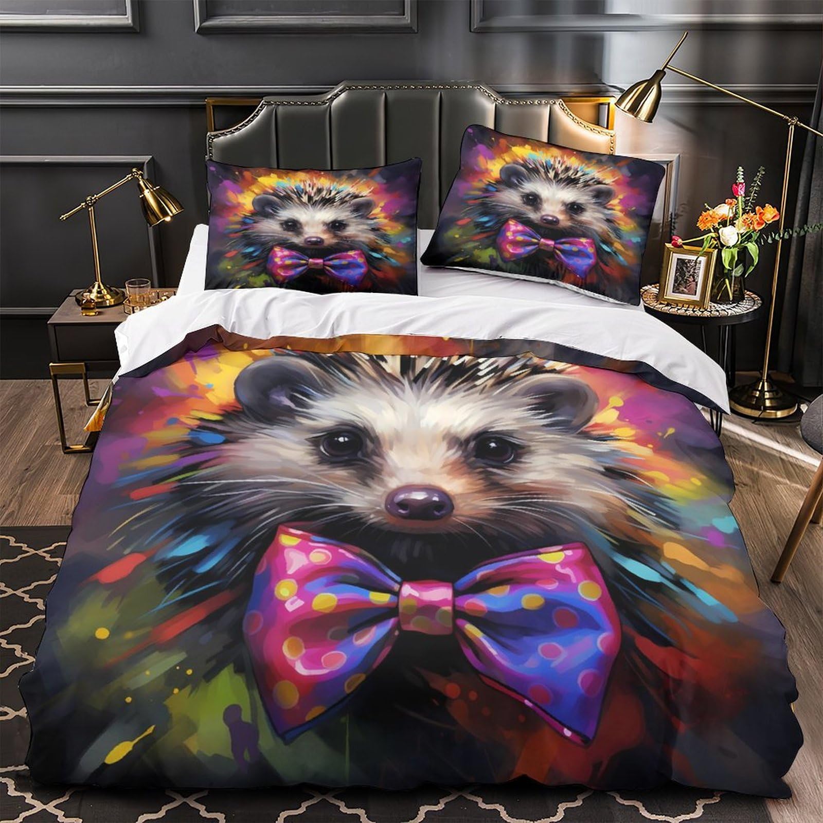 Housse de couette hamster 200x200cm pour lit double de couple