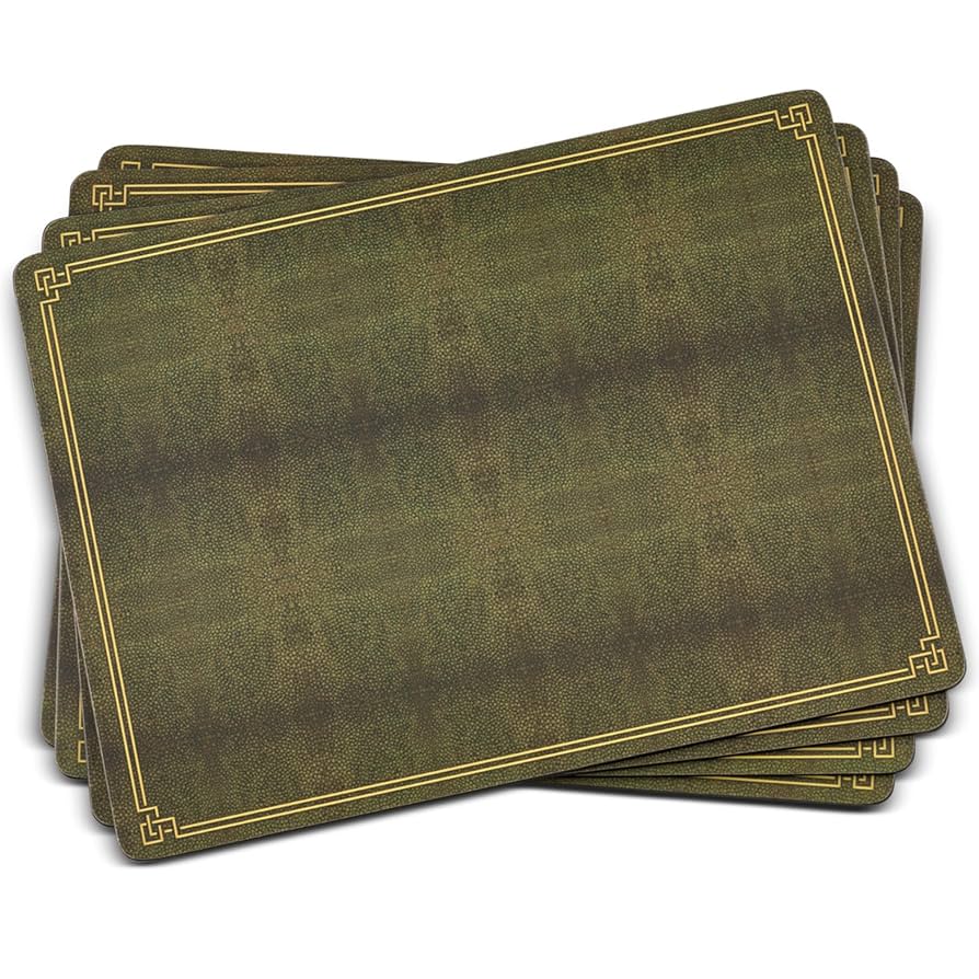 Amazon.com: Pimpernel Crocodile Shagreen Placemats - Set of