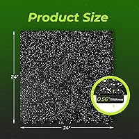 Vista 6 de 1/2in Thick 48 Sq Ft Rubber Top High Density EVA Foam Exercise Gym Mats Non-Slip 12 Pcs - Interlocking Puzzle Floor Tiles for Home Gym Heavy Workout