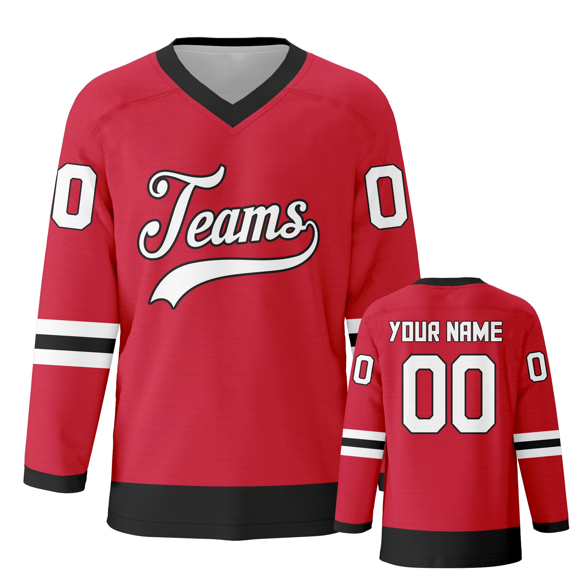 Customized Ice Hockey Jersey Personalized Team Solid Hockey Jersey Printed Stitched Hockey Jersey Men Women Youth Kids