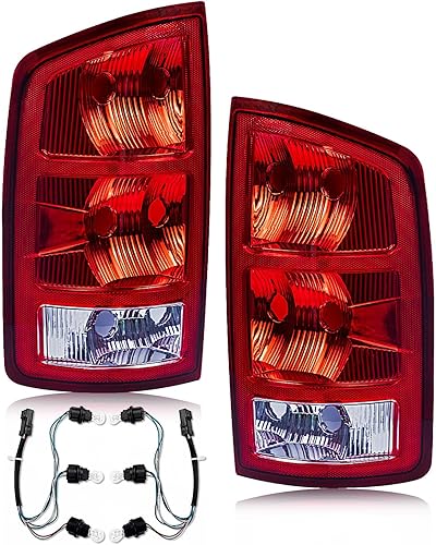 Conjunto de luz trasera compatible con Dodge RAM 2002-2006 1500  2003-2006 2500 3500, lámpara trasera RAM estilo OE reemplaza CH2800147 55077347AF