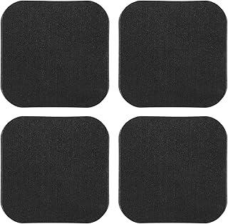 4Pcs Treadmill Mats, Coolrunner High Density Equipment Pads Noise Reduction for Floor Protection, Washing Machine Pads, Anti Vibration Rubber mats for Stationery Bike, Rowing Machine, Home Gym Station